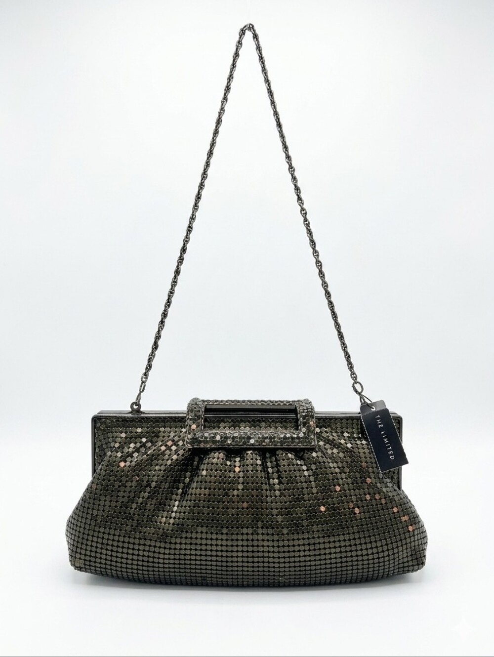 NWT - The Limited - Ladies - Black Metal Mesh - Wristlet